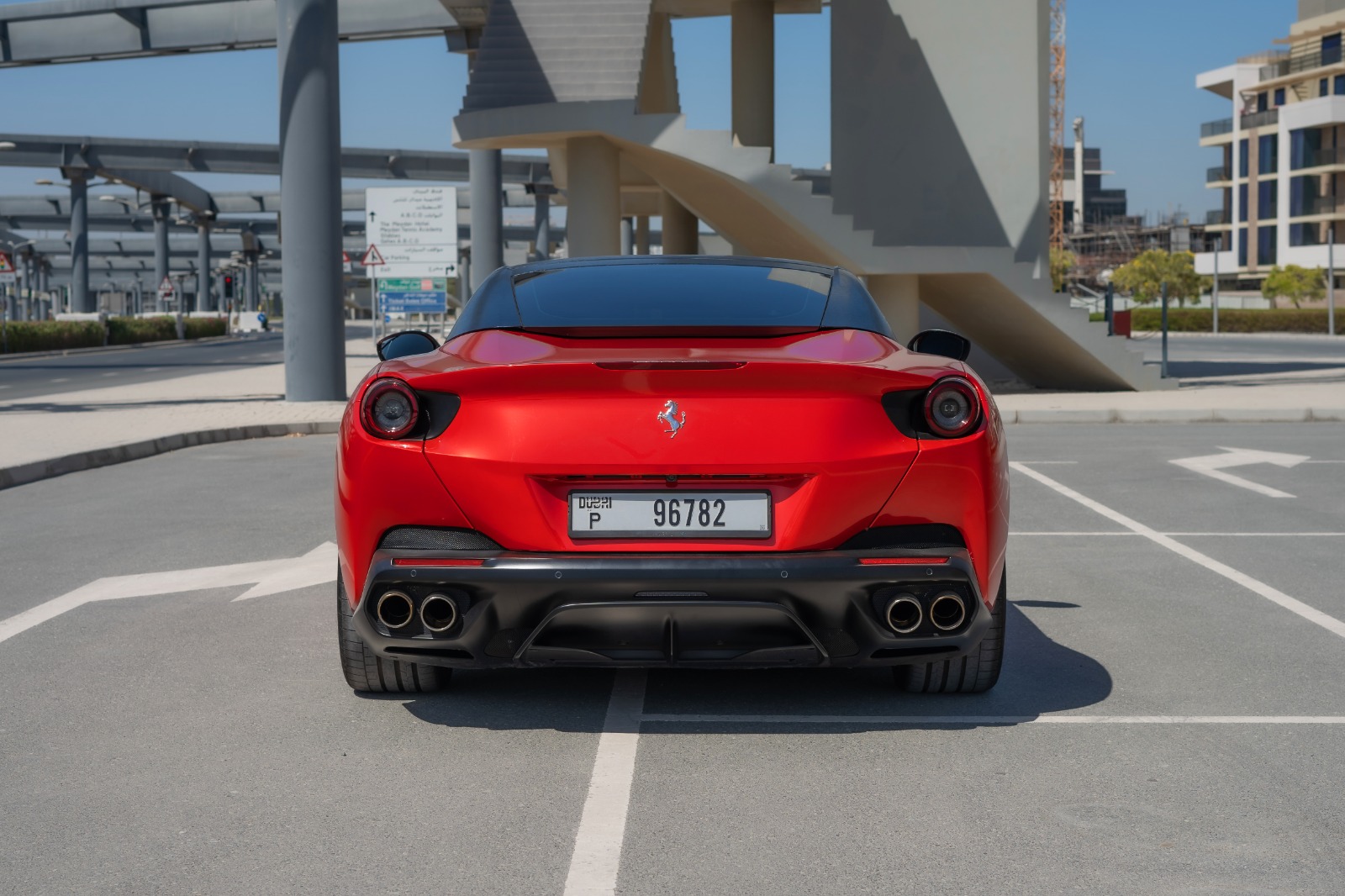 Ferrari Portofino Rosso BLACK ROOF interior and exterior views - Image 3
